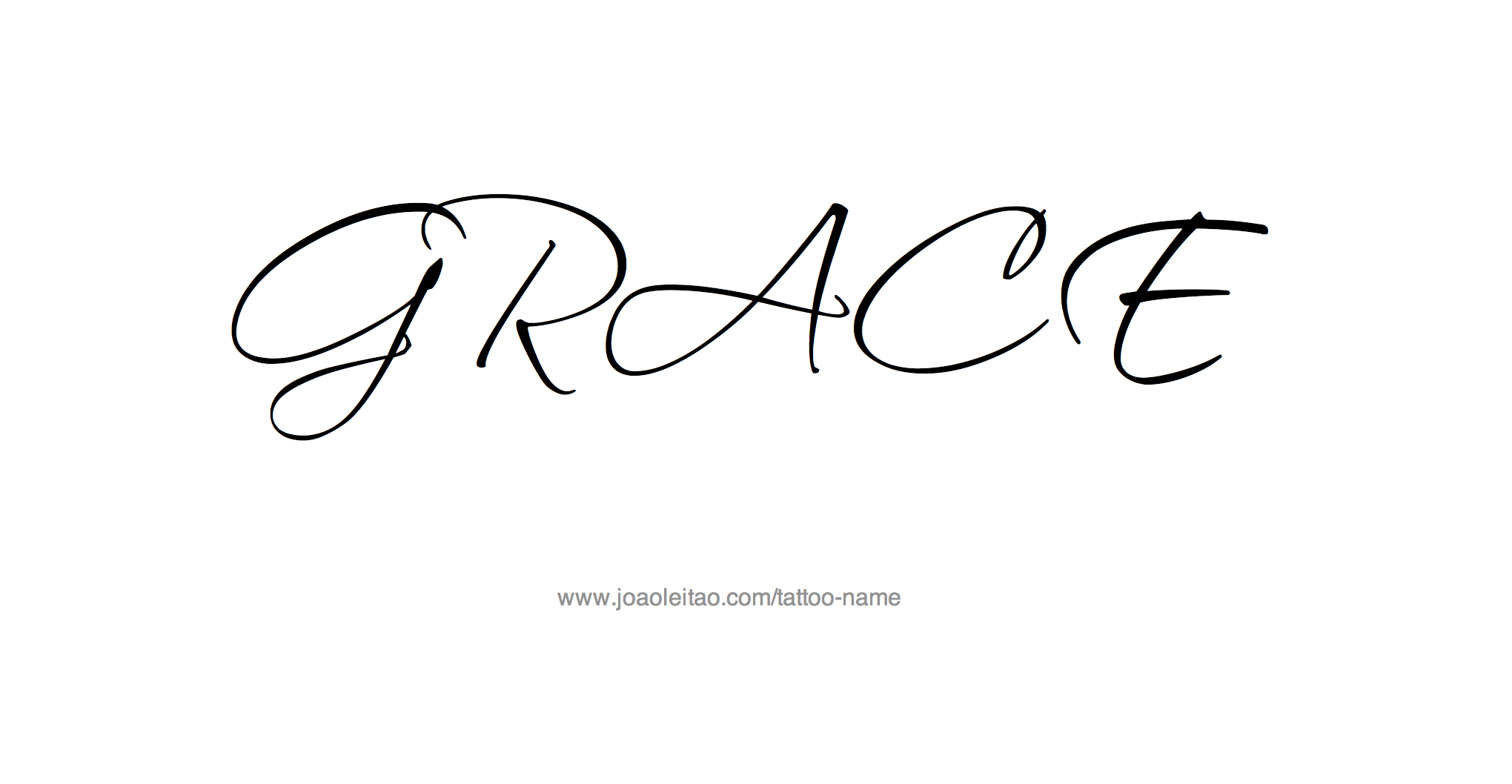 Grace Name Tattoo Designs